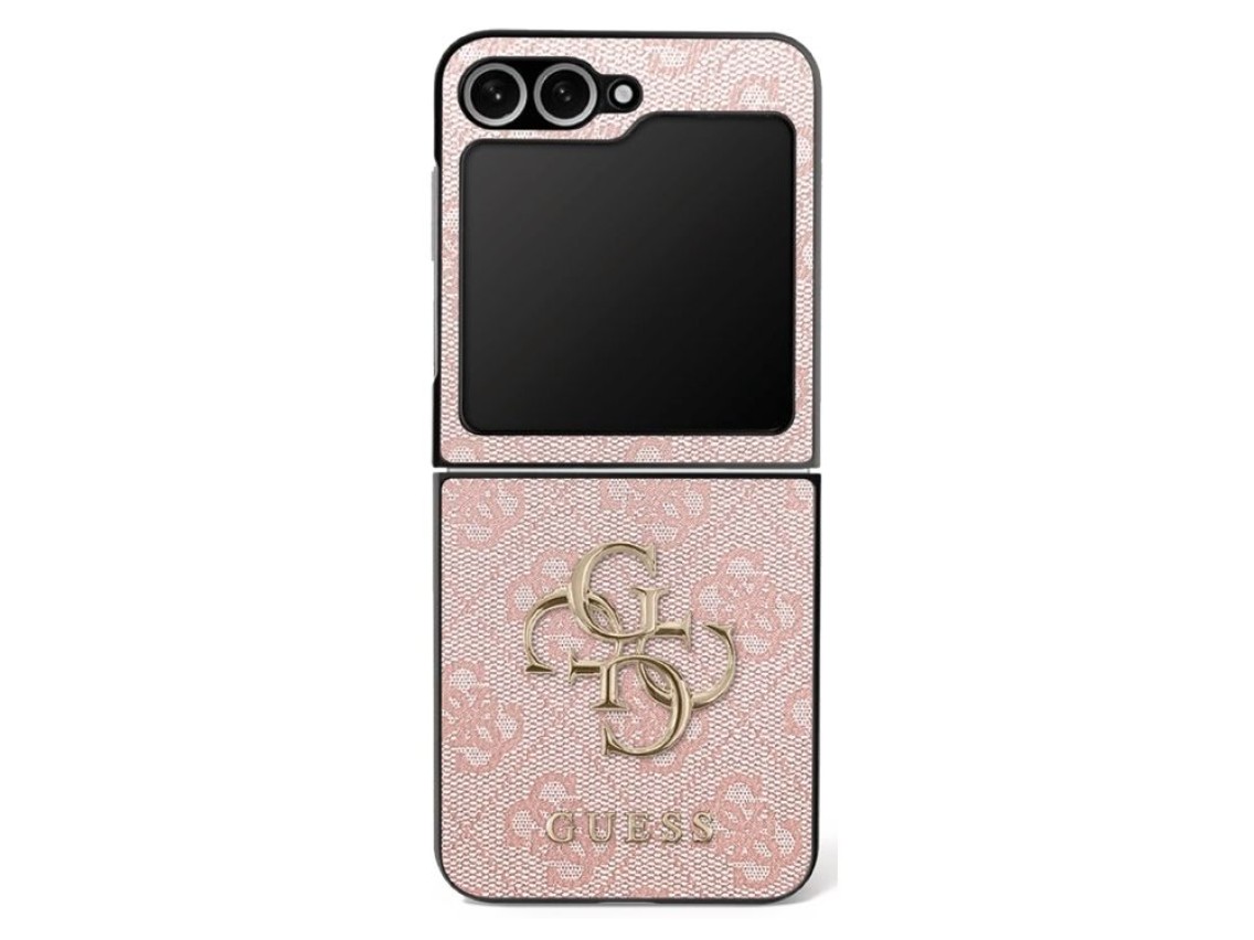 Guess Big 4G Logo Classic Logo Case for Samsung Galaxy Z Flip 7 - Pink