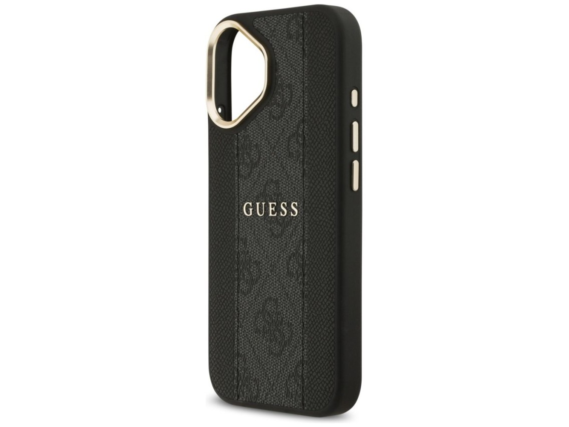 Funda Guess 4G Stripe MagSafe para iPhone 17 - negra