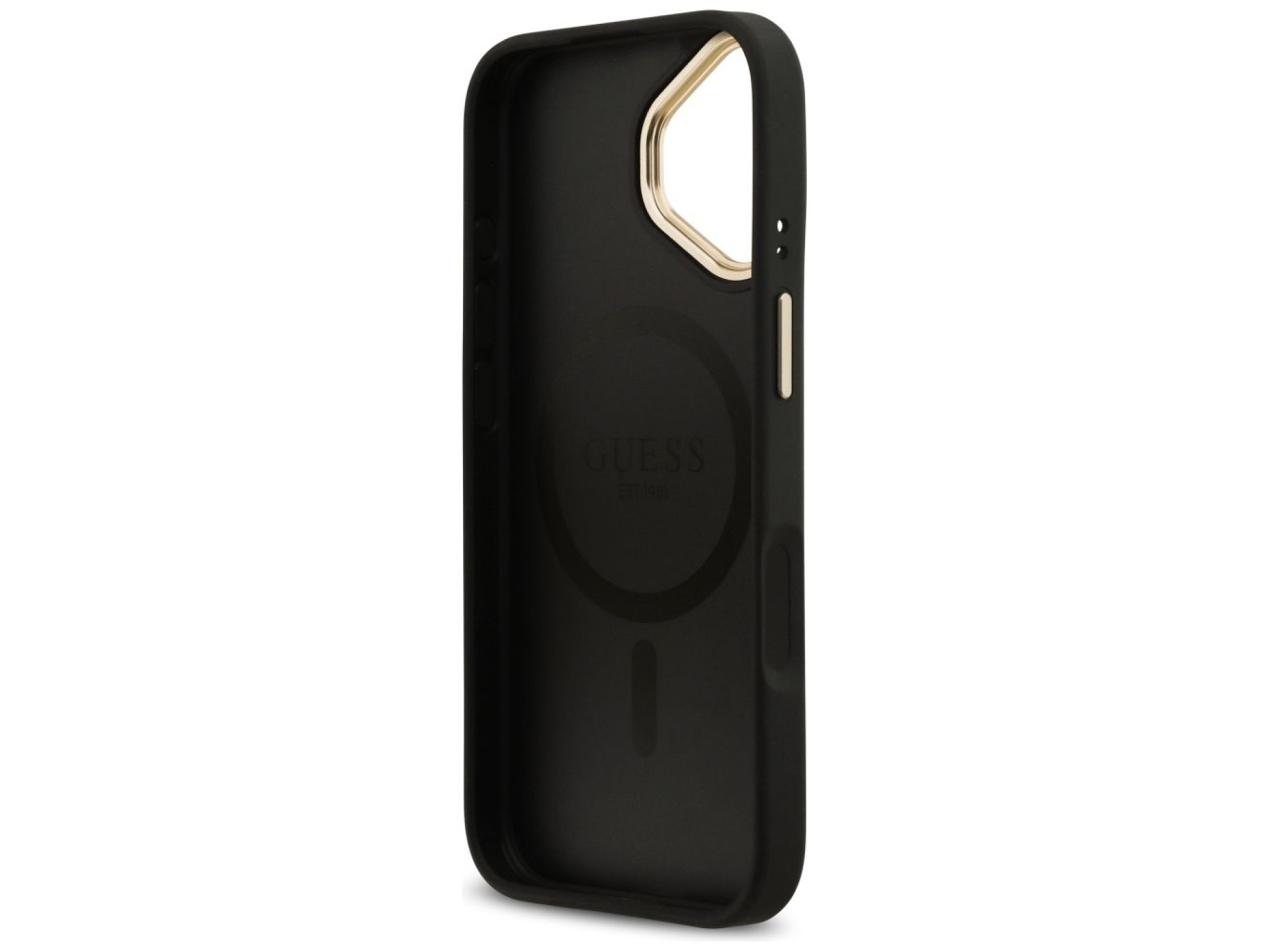 Funda Guess 4G Stripe MagSafe para iPhone 17 - negra
