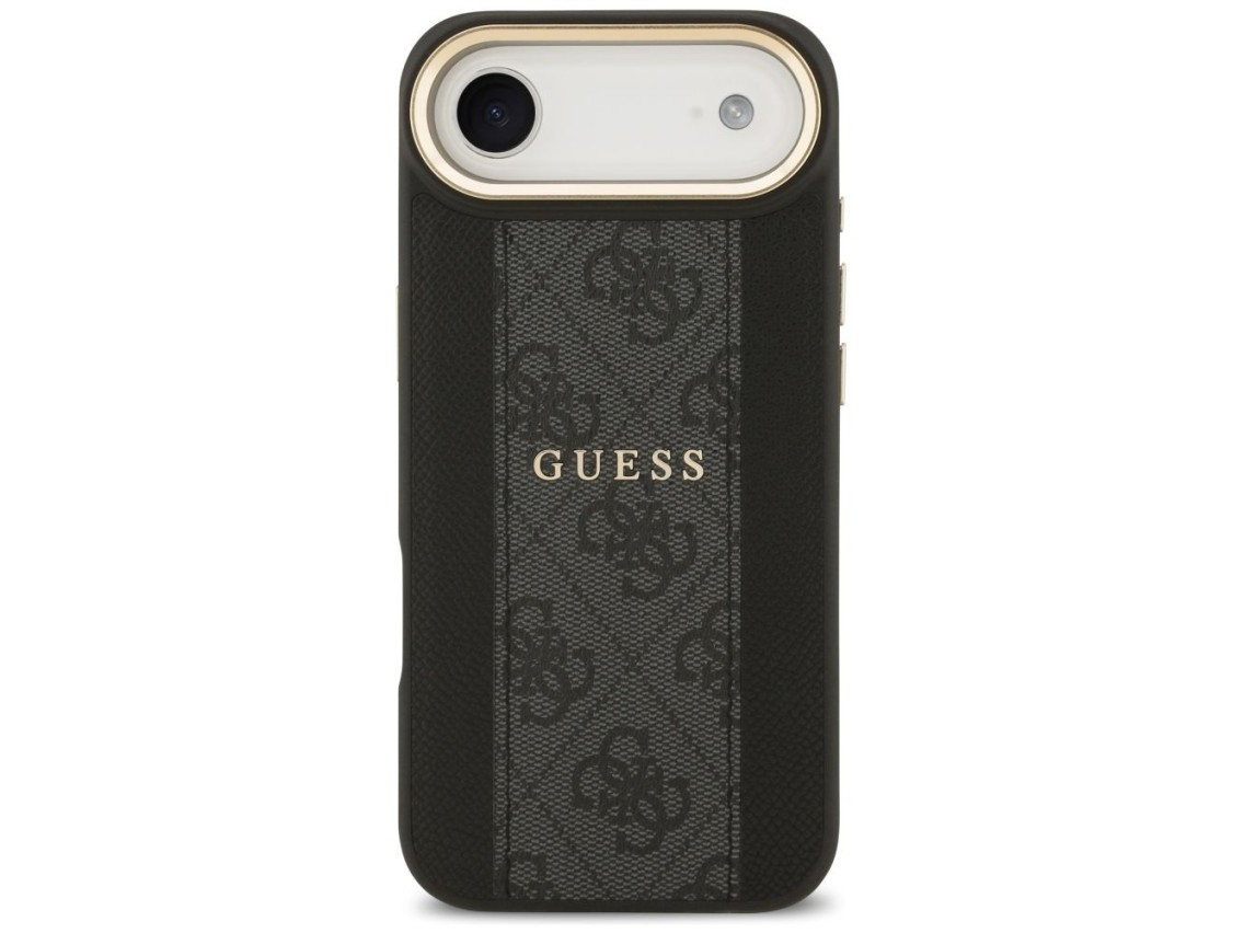 Capa Guess 4G Stripe MagSafe para iPhone Air - preta