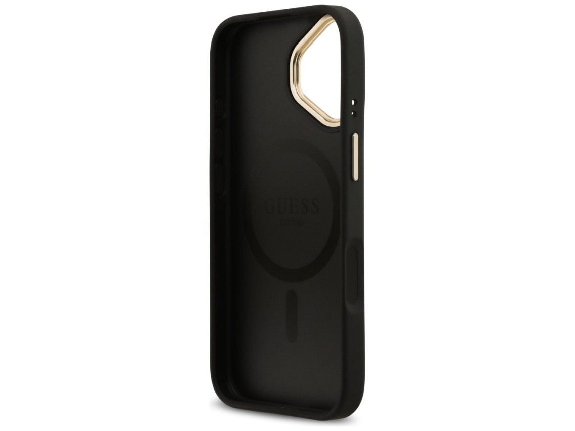 Funda Guess 4G Stripe MagSafe para iPhone 17 - negra