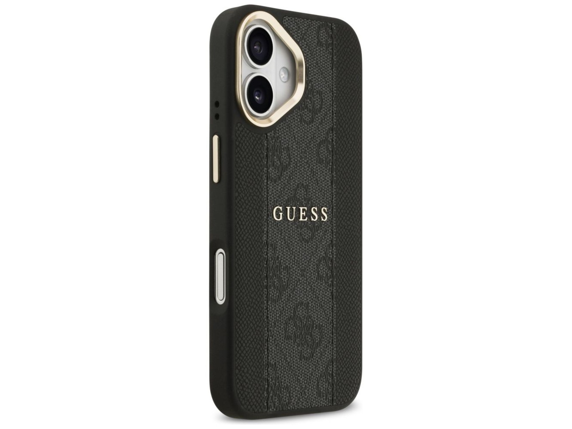 Funda Guess 4G Stripe MagSafe para iPhone 17 - negra