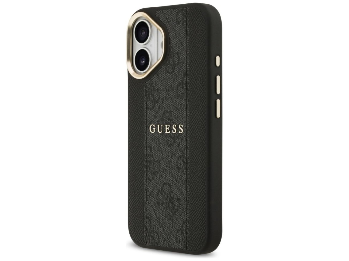 Funda Guess 4G Stripe MagSafe para iPhone 17 - negra