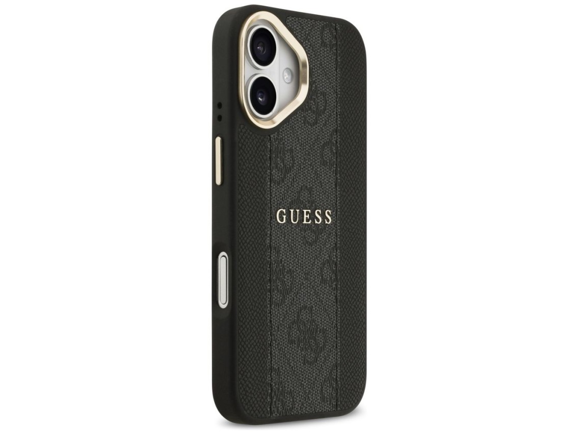 Funda Guess 4G Stripe MagSafe para iPhone 17 - negra