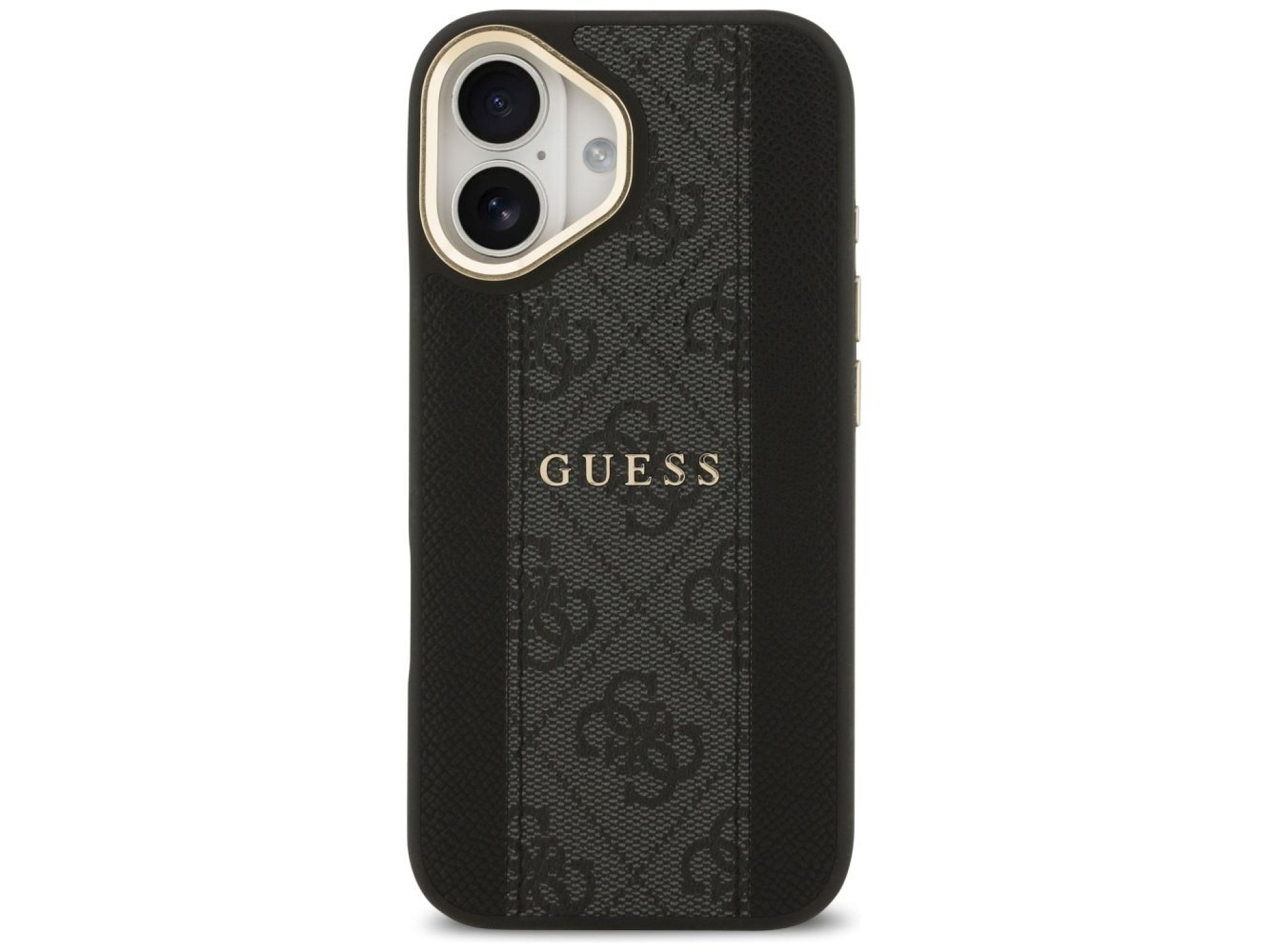 Funda Guess 4G Stripe MagSafe para iPhone 17 - negra