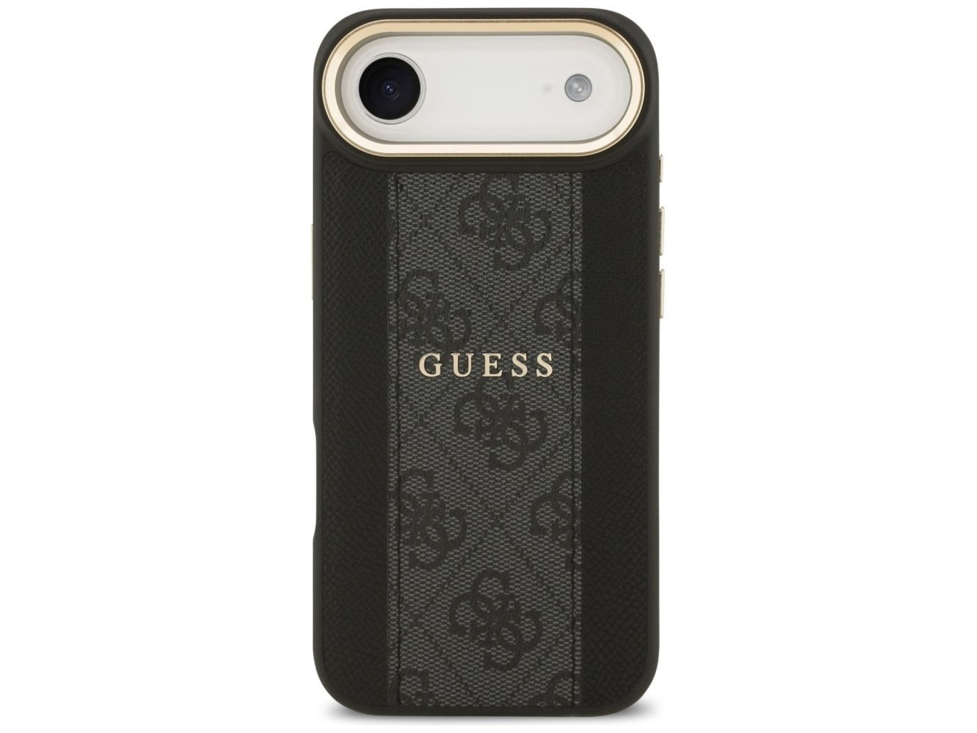 Capa Guess 4G Stripe MagSafe para iPhone Air - preta