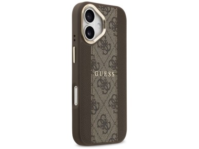 Guess 4G Stripe MagSafe case for iPhone 17 - brown Guess 4G Stripe MagSafe case for iPhone 17 - brown