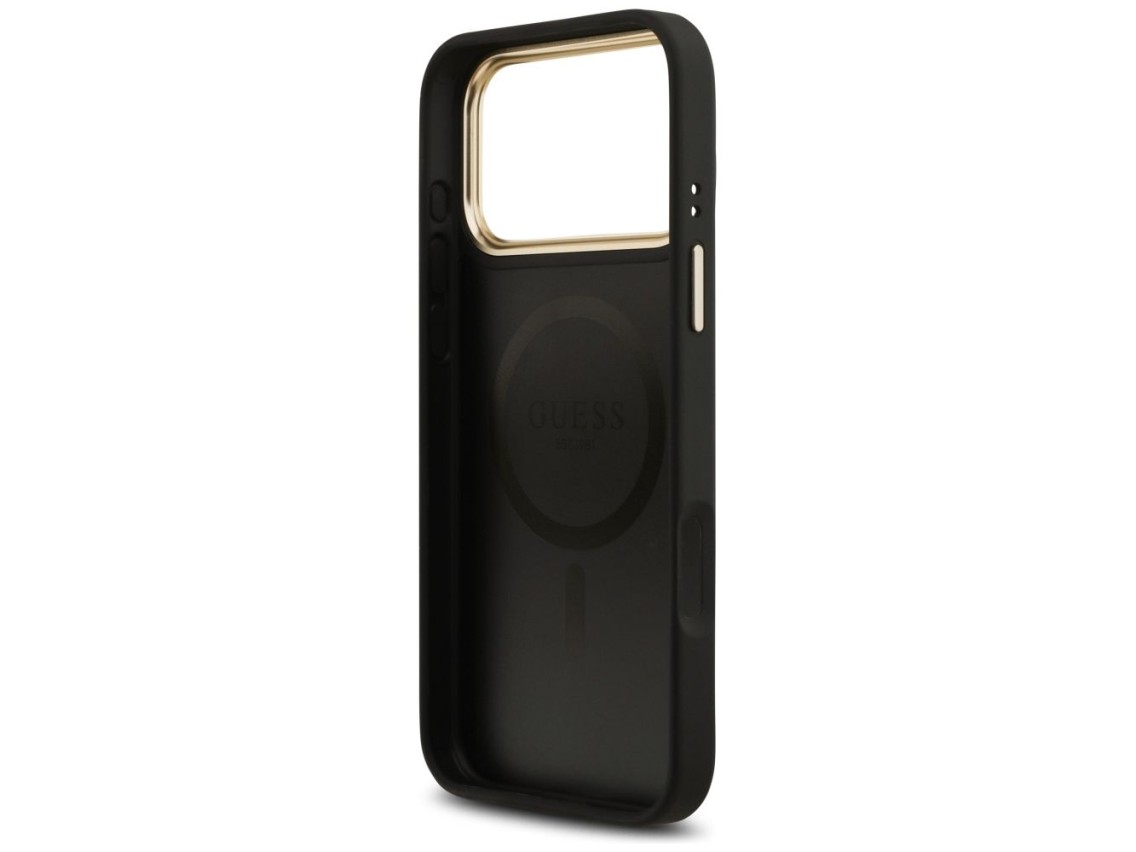 Guess 4G Stripe MagSafe case for iPhone 17 Pro Max - black