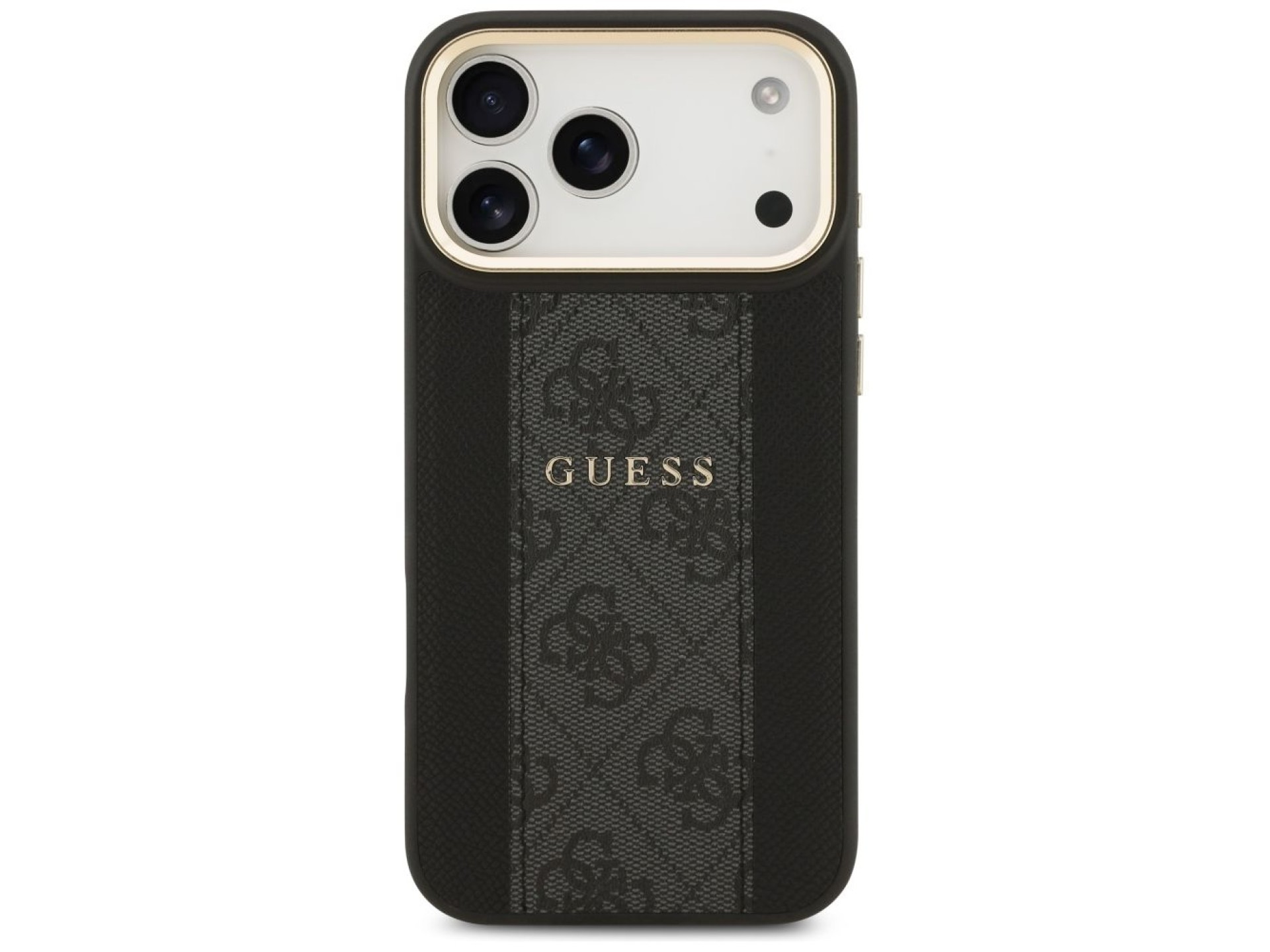 Guess 4G Stripe MagSafe case for iPhone 17 Pro Max - black