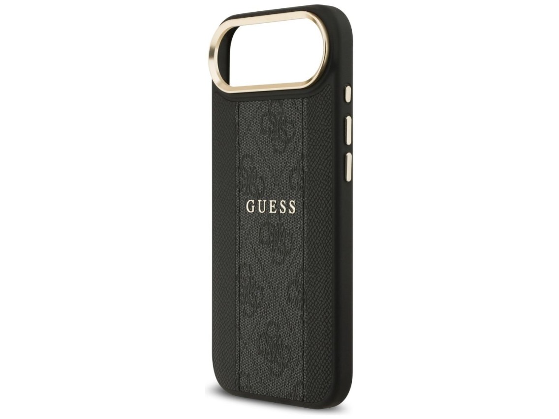 Capa Guess 4G Stripe MagSafe para iPhone Air - preta