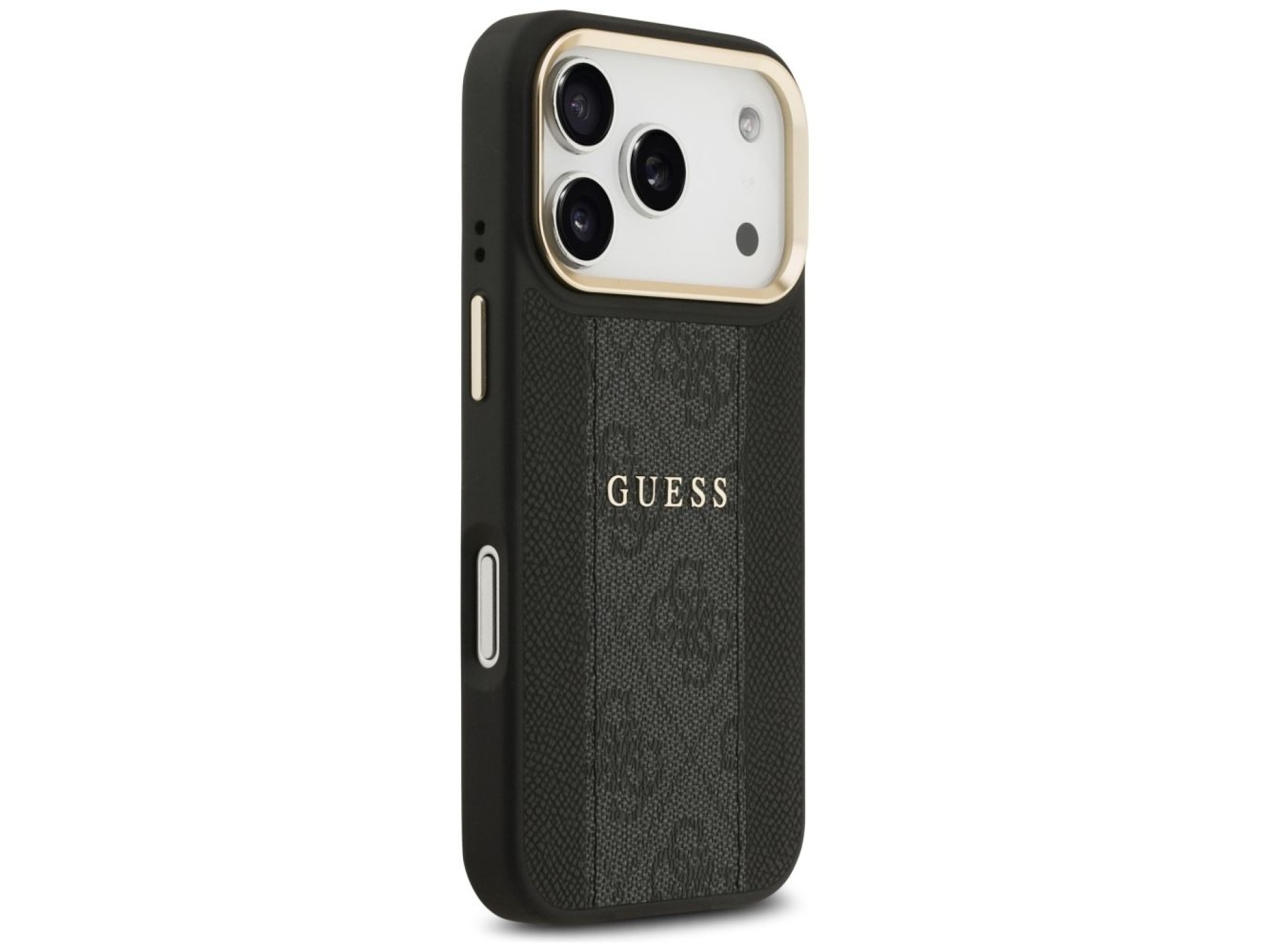 Funda Guess 4G Stripe MagSafe para iPhone 17 Pro - negra