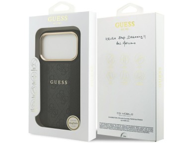 Guess 4G Stripe MagSafe case for iPhone 17 Pro - black Guess 4G Stripe MagSafe case for iPhone 17 Pro - black