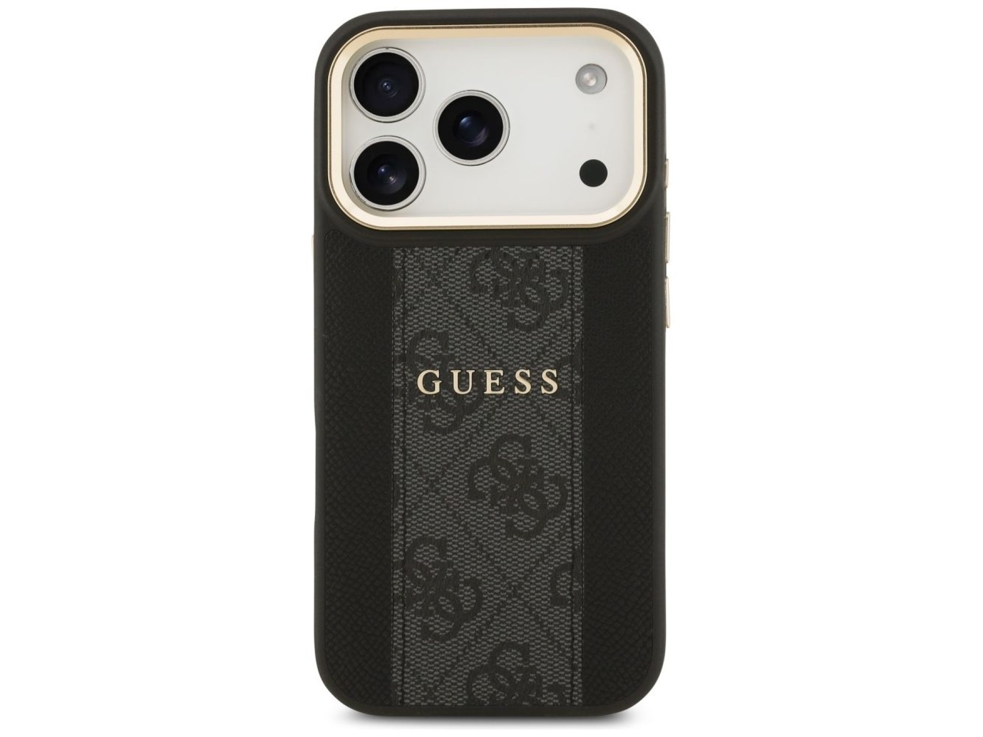 Funda Guess 4G Stripe MagSafe para iPhone 17 Pro - negra