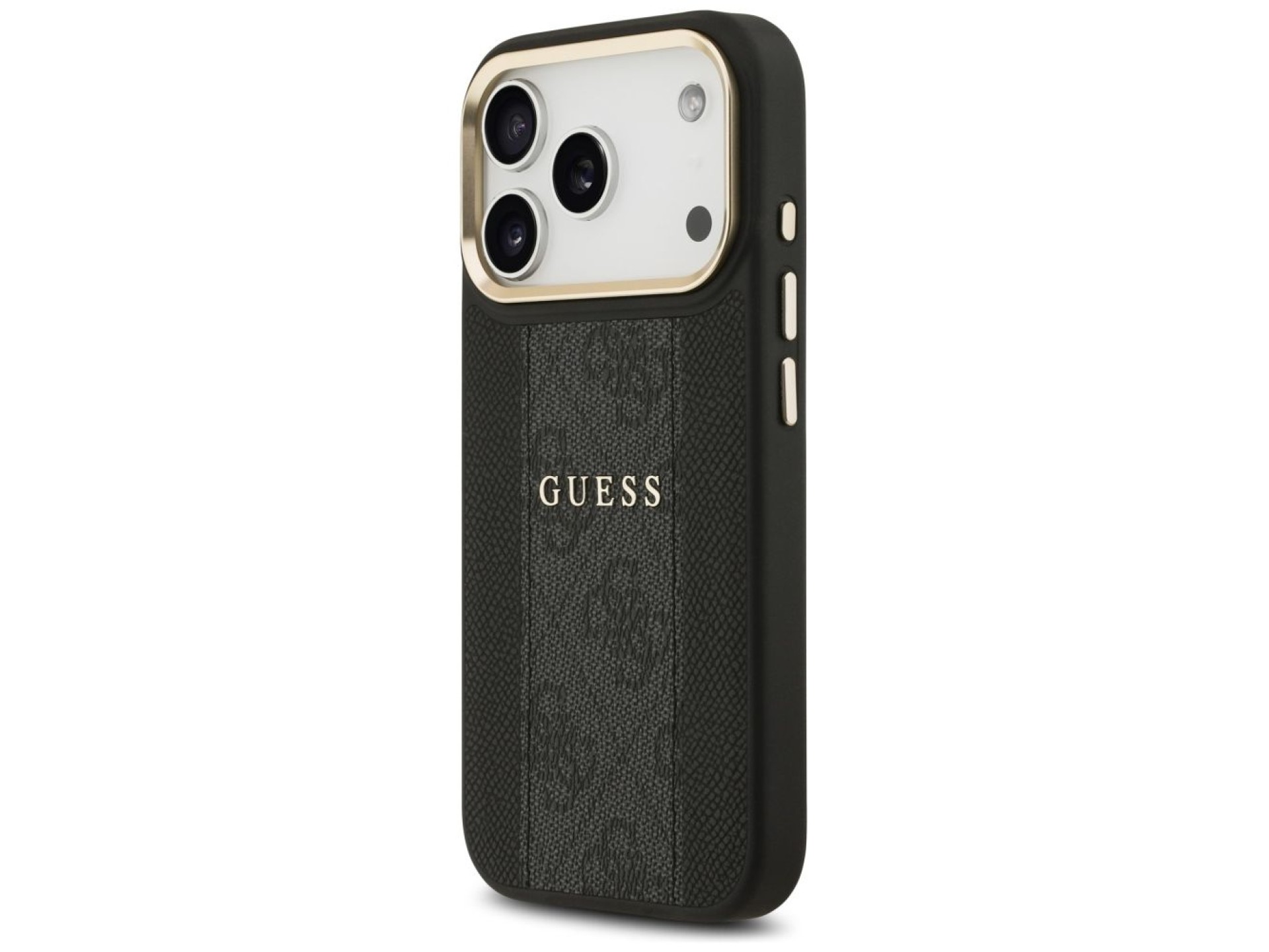 Funda Guess 4G Stripe MagSafe para iPhone 17 Pro - negra