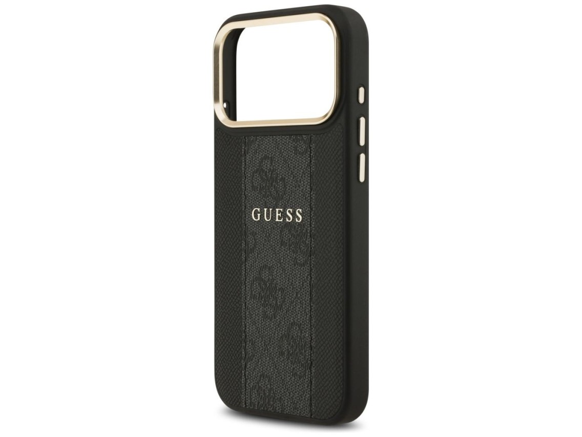 Guess 4G Stripe MagSafe case for iPhone 17 Pro Max - black