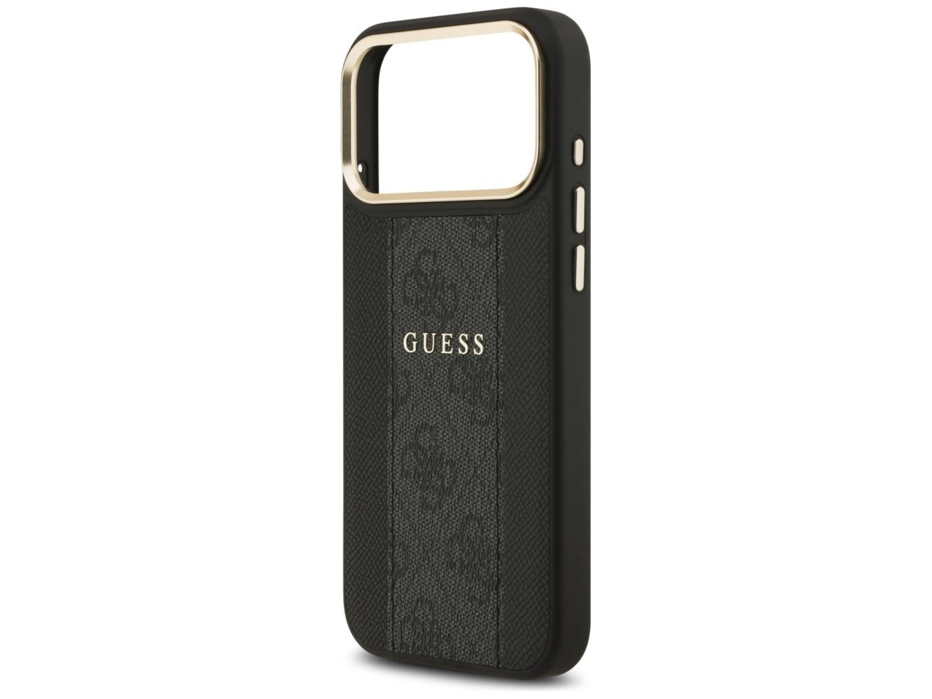 Guess 4G Stripe MagSafe case for iPhone 17 Pro Max - black