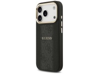 Funda Guess 4G Stripe MagSafe para iPhone 17 Pro - negra Funda Guess 4G Stripe MagSafe para iPhone 17 Pro - negra