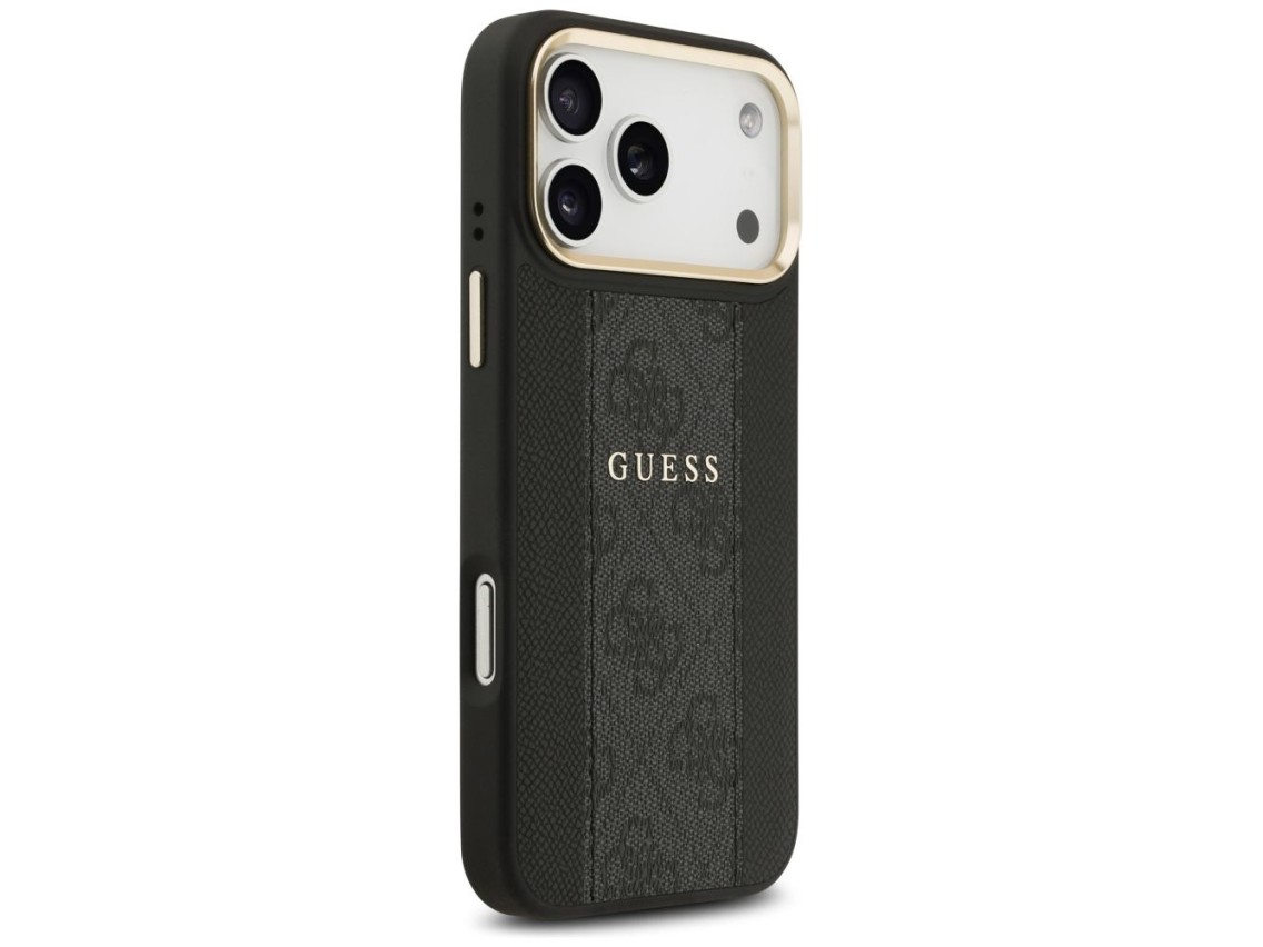 Guess 4G Stripe MagSafe case for iPhone 17 Pro Max - black