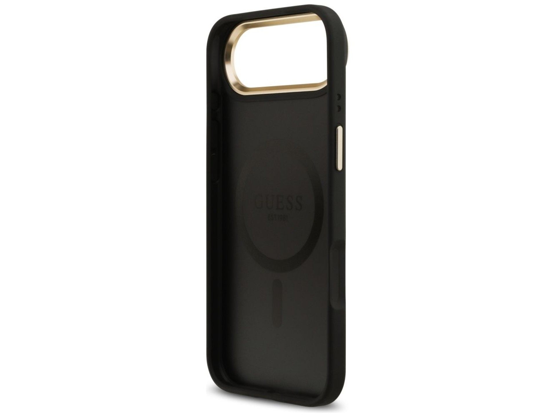 Capa Guess 4G Stripe MagSafe para iPhone Air - preta