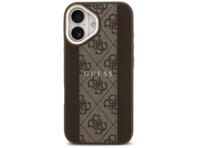 Guess 4G Stripe MagSafe case for iPhone 17 - brown Guess 4G Stripe MagSafe case for iPhone 17 - brown