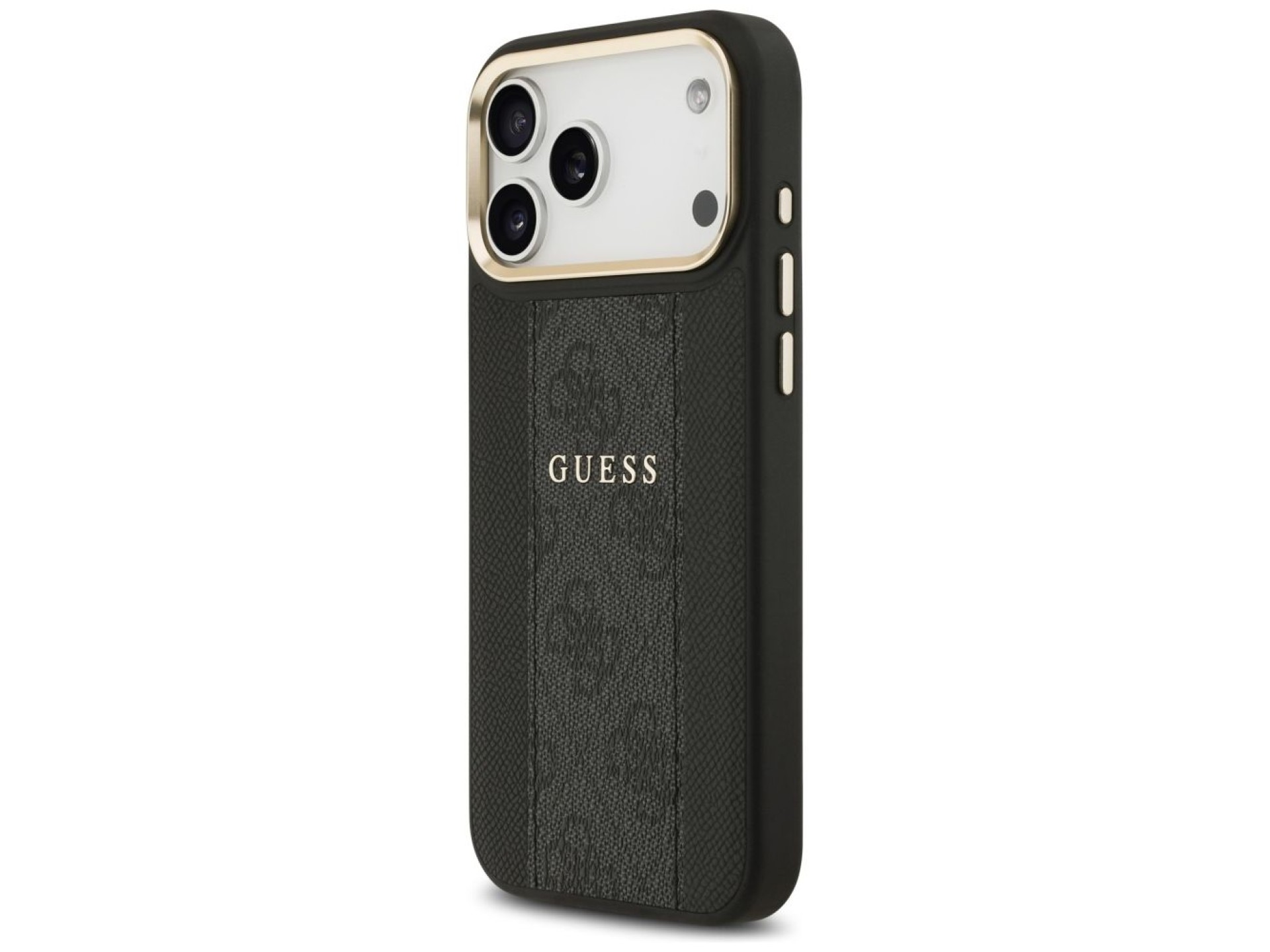 Guess 4G Stripe MagSafe case for iPhone 17 Pro Max - black