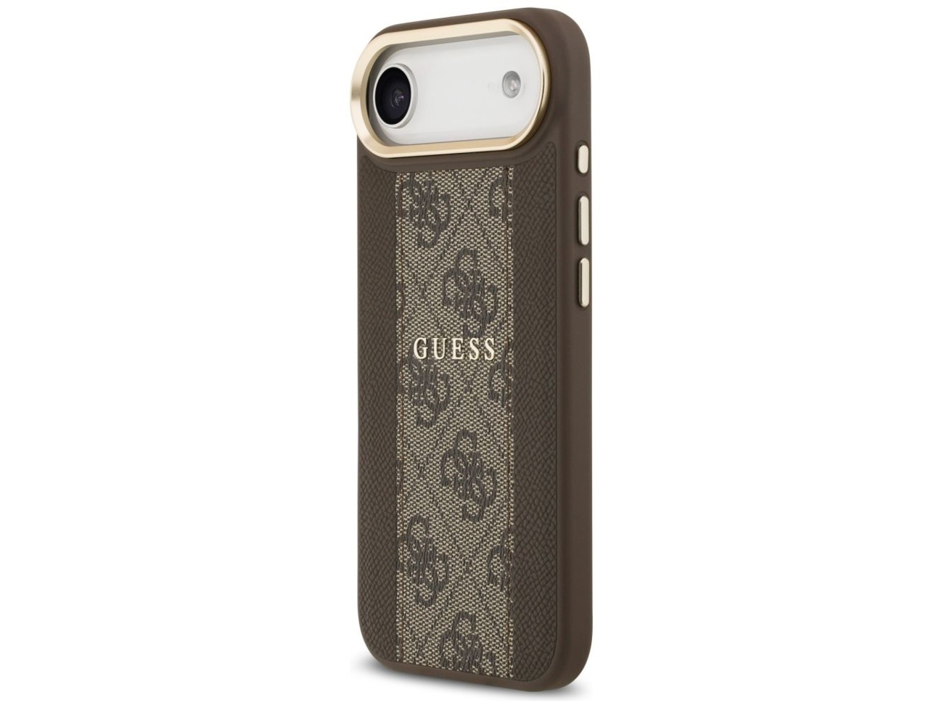 Funda Guess 4G Stripe MagSafe para iPhone Air - marrón
