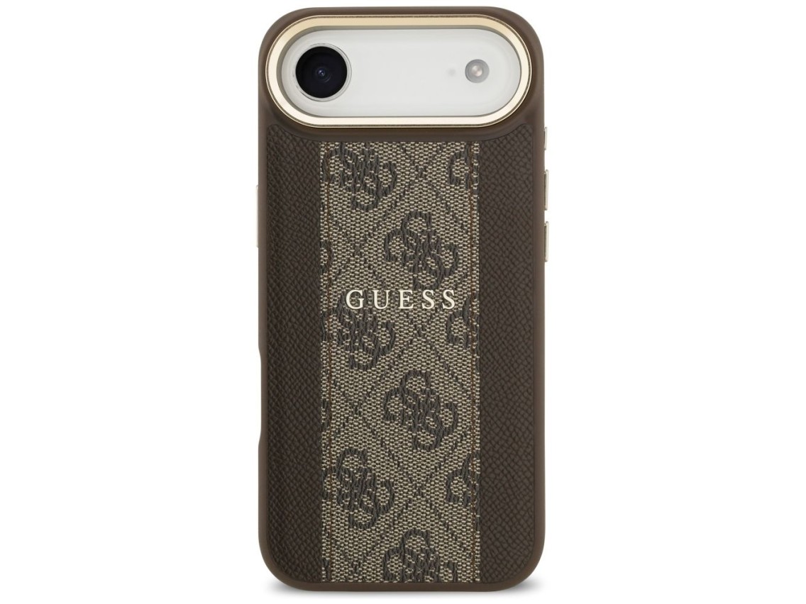 Funda Guess 4G Stripe MagSafe para iPhone Air - marrón