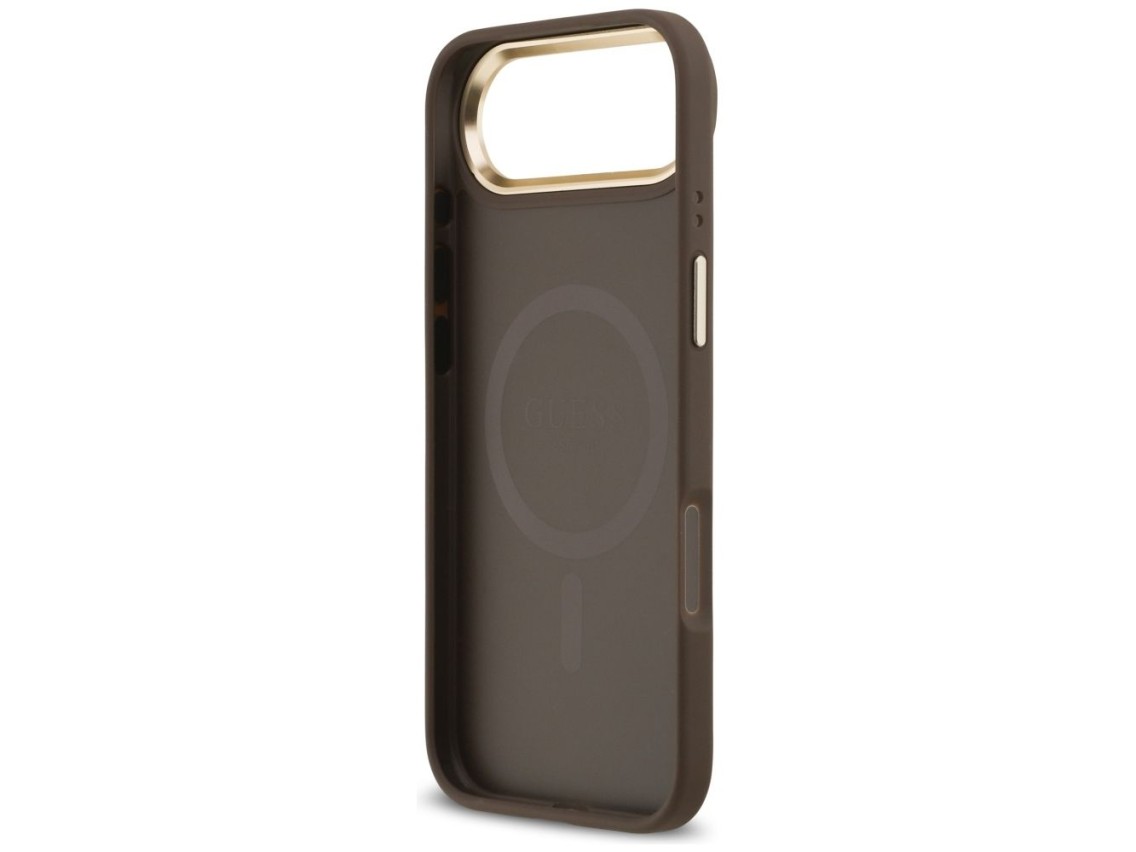 Funda Guess 4G Stripe MagSafe para iPhone Air - marrón