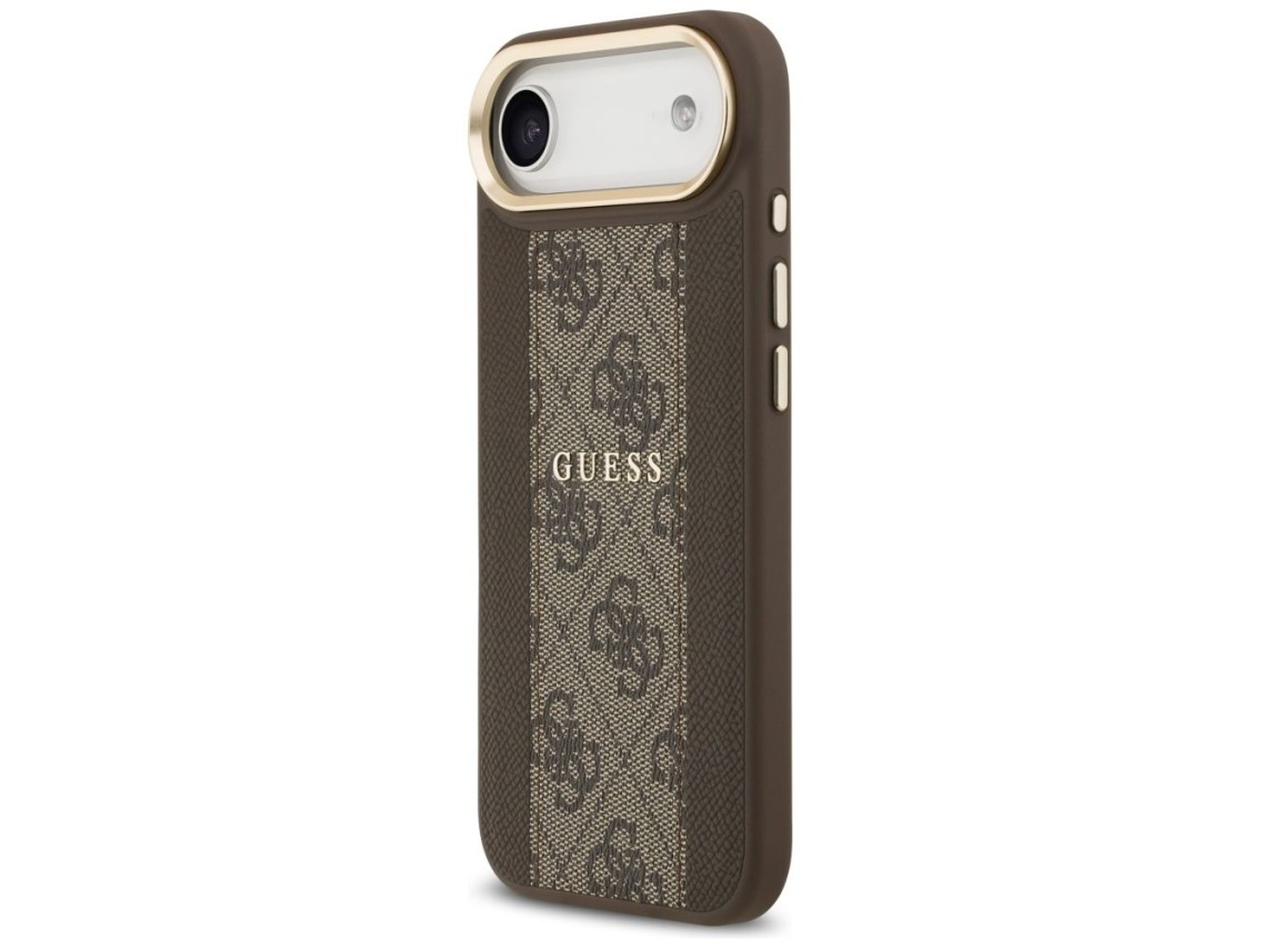 Funda Guess 4G Stripe MagSafe para iPhone Air - marrón