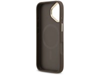 Capa Guess 4G Stripe MagSafe para iPhone 17 - marrom Capa Guess 4G Stripe MagSafe para iPhone 17 - marrom