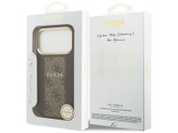 Guess 4G Stripe MagSafe case for iPhone 17 Pro - brown Guess 4G Stripe MagSafe case for iPhone 17 Pro - brown