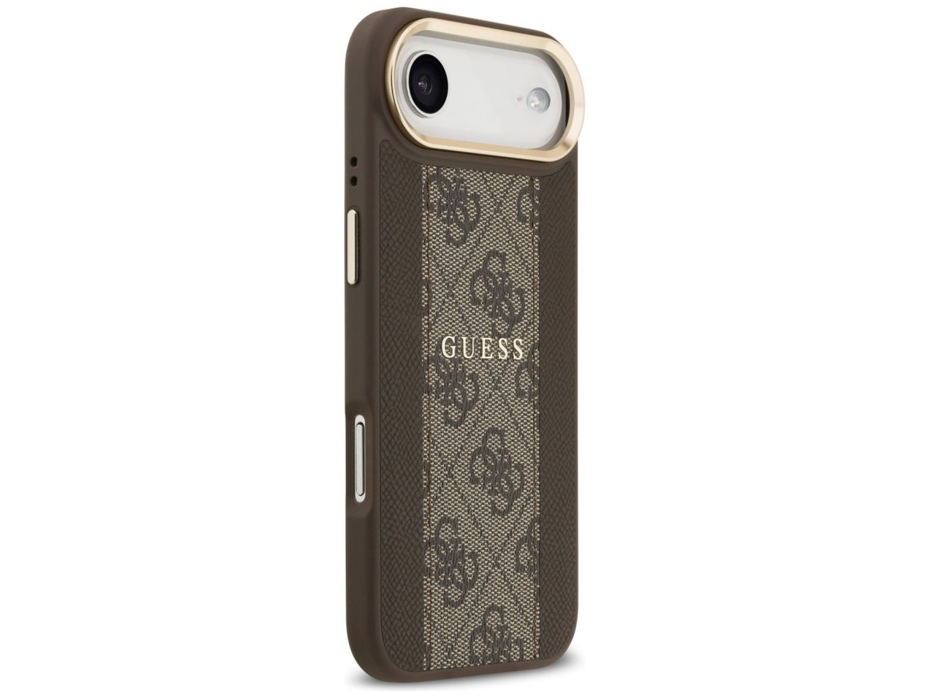 Funda Guess 4G Stripe MagSafe para iPhone Air - marrón