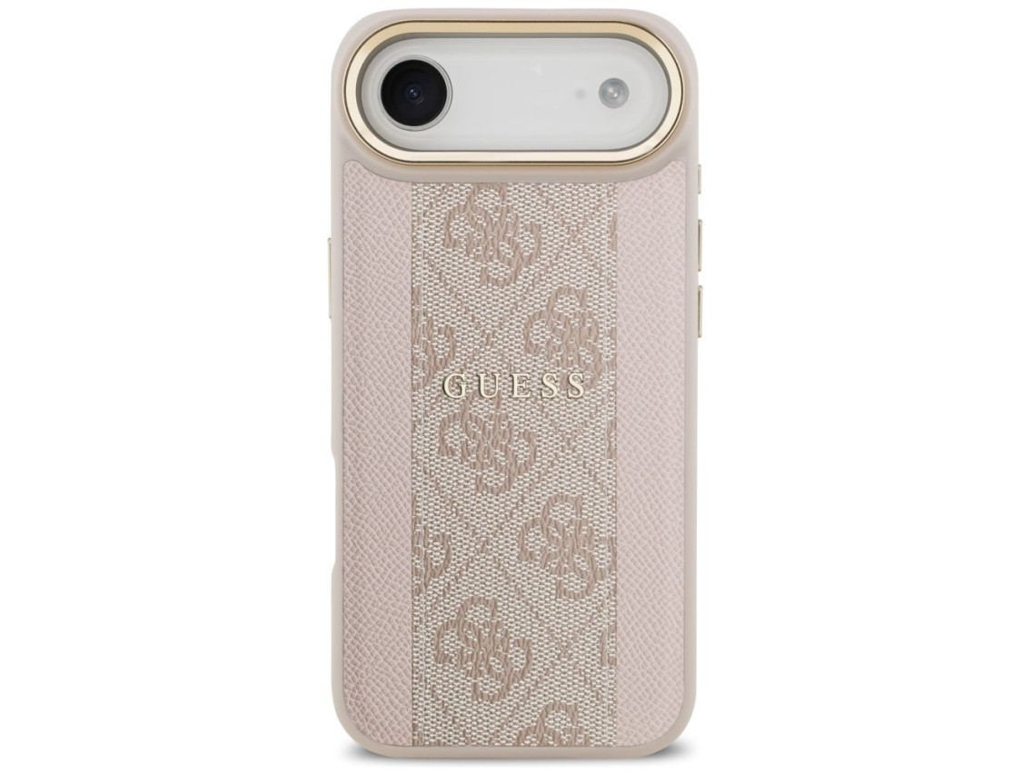 Capa Guess 4G Stripe MagSafe para iPhone Air - Rosa