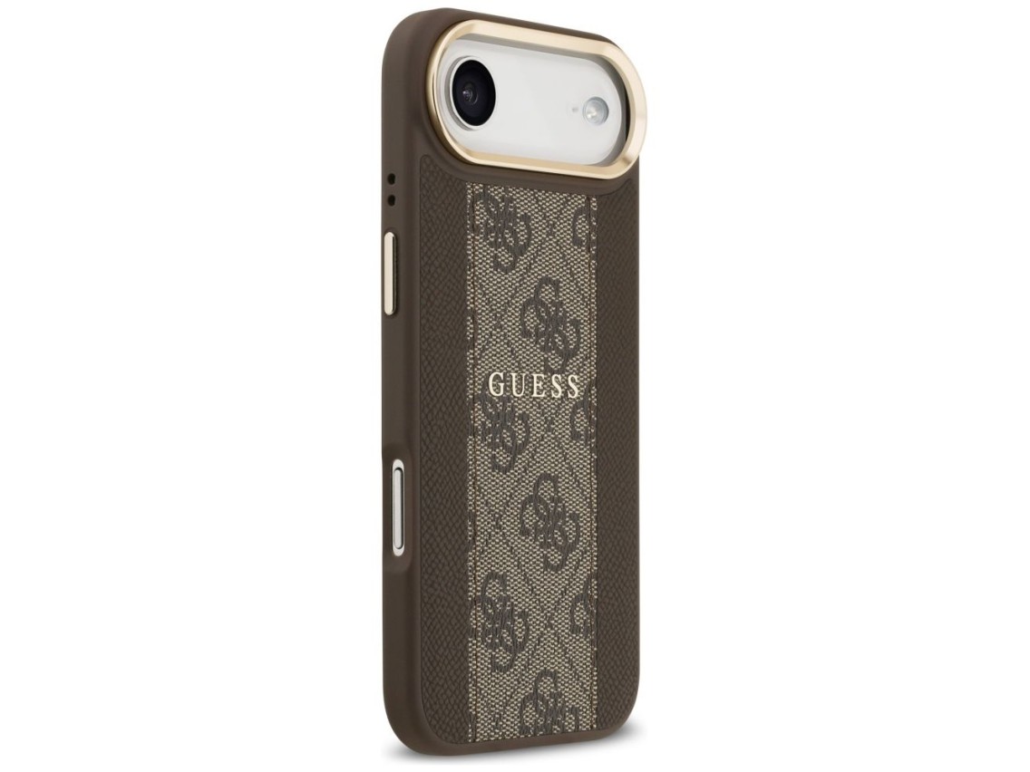 Funda Guess 4G Stripe MagSafe para iPhone Air - marrón