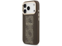 Guess 4G Stripe MagSafe case for iPhone 17 Pro - brown Guess 4G Stripe MagSafe case for iPhone 17 Pro - brown