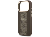 Guess 4G Stripe MagSafe case for iPhone 17 Pro - brown Guess 4G Stripe MagSafe case for iPhone 17 Pro - brown