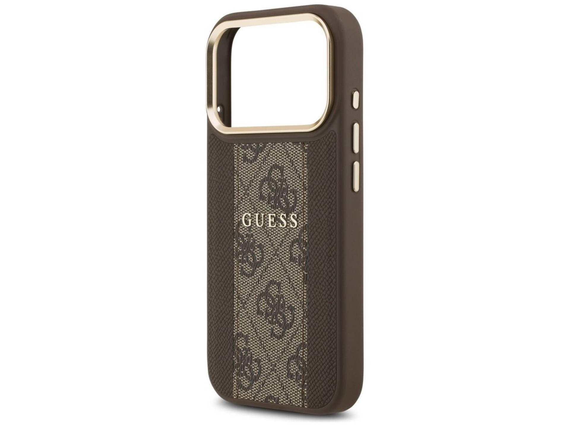 Guess 4G Stripe MagSafe case for iPhone 17 Pro - brown