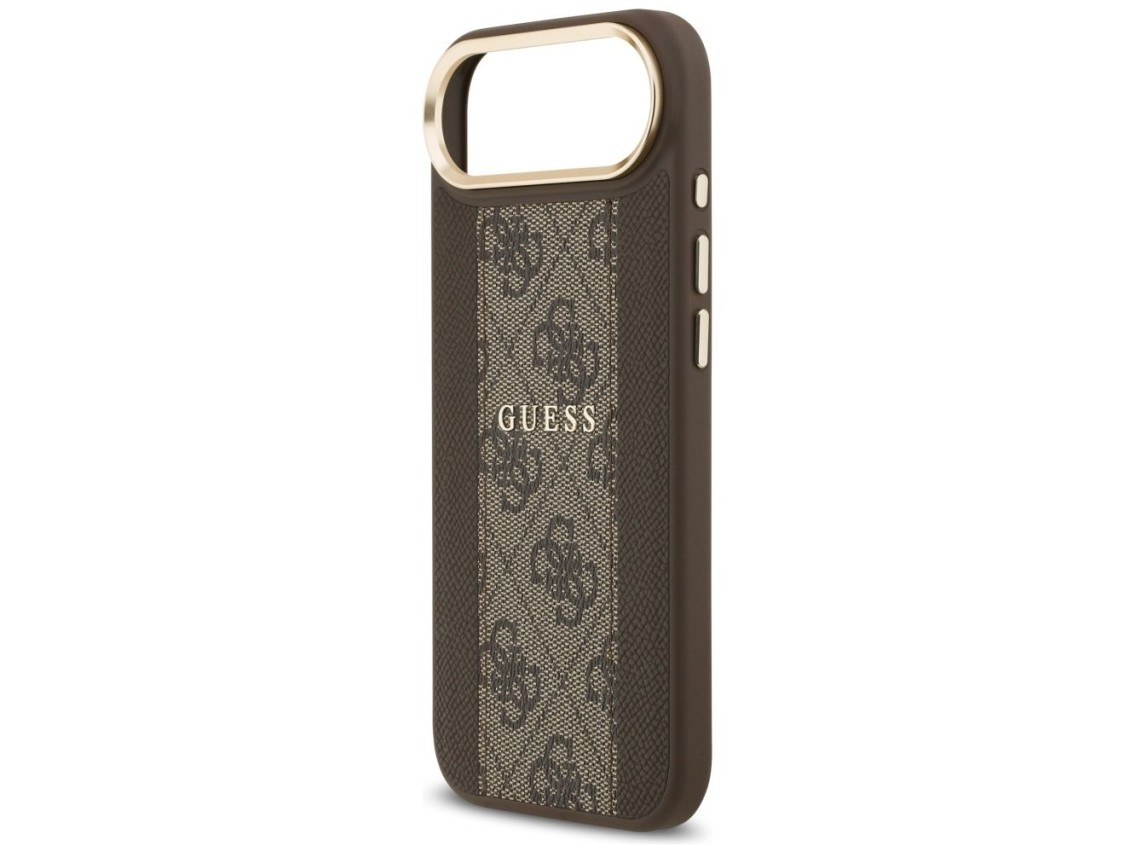 Funda Guess 4G Stripe MagSafe para iPhone Air - marrón