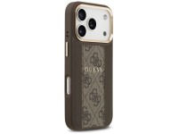 Guess 4G Stripe MagSafe case for iPhone 17 Pro - brown Guess 4G Stripe MagSafe case for iPhone 17 Pro - brown