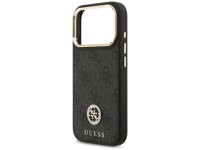 Capa Guess 4G Strass Logo MagSafe para iPhone 17 Pro - preta Capa Guess 4G Strass Logo MagSafe para iPhone 17 Pro - preta