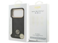 Capa Guess 4G Strass Logo MagSafe para iPhone 17 Pro - preta Capa Guess 4G Strass Logo MagSafe para iPhone 17 Pro - preta