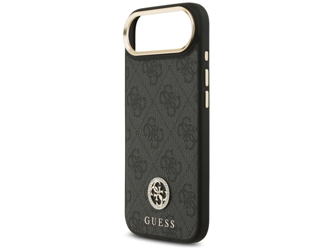 Funda Guess 4G Strass Logo MagSafe para iPhone Air - negra