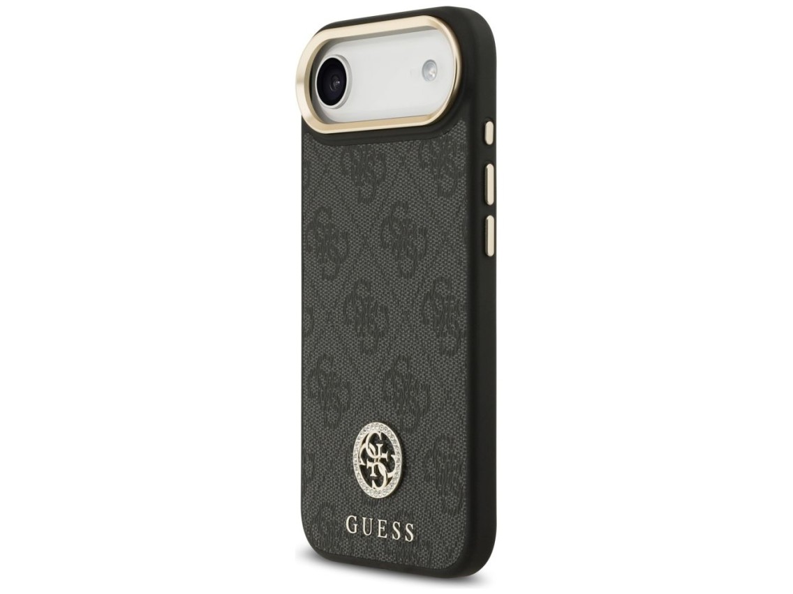 Funda Guess 4G Strass Logo MagSafe para iPhone Air - negra