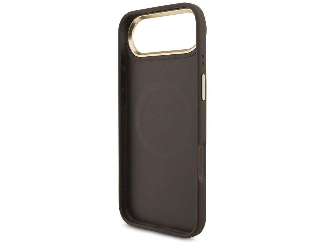 Funda Guess 4G Strass Logo MagSafe para iPhone Air - Marrón