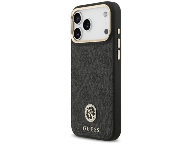 Guess 4G Strass Logo MagSafe Case for iPhone 17 Pro Max - Black