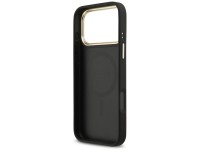 Capa Guess 4G Strass Logo MagSafe para iPhone 17 Pro Max - Preta
