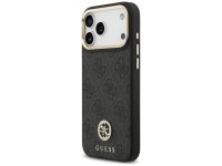 Capa Guess 4G Strass Logo MagSafe para iPhone 17 Pro Max - Preta