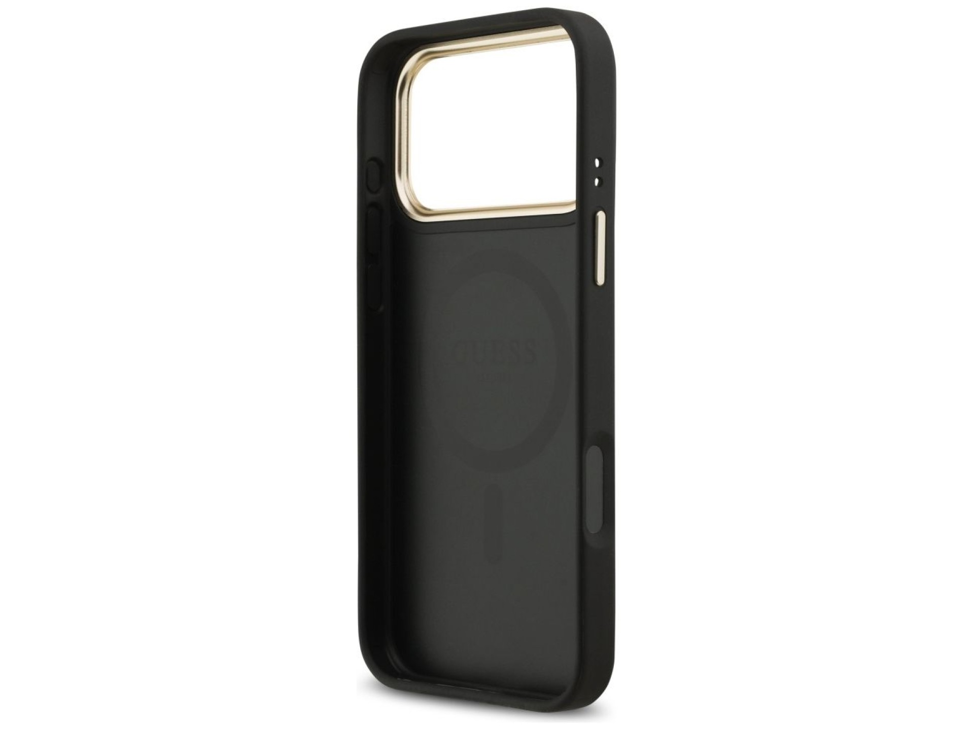 Capa Guess 4G Strass Logo MagSafe para iPhone 17 Pro Max - Preta