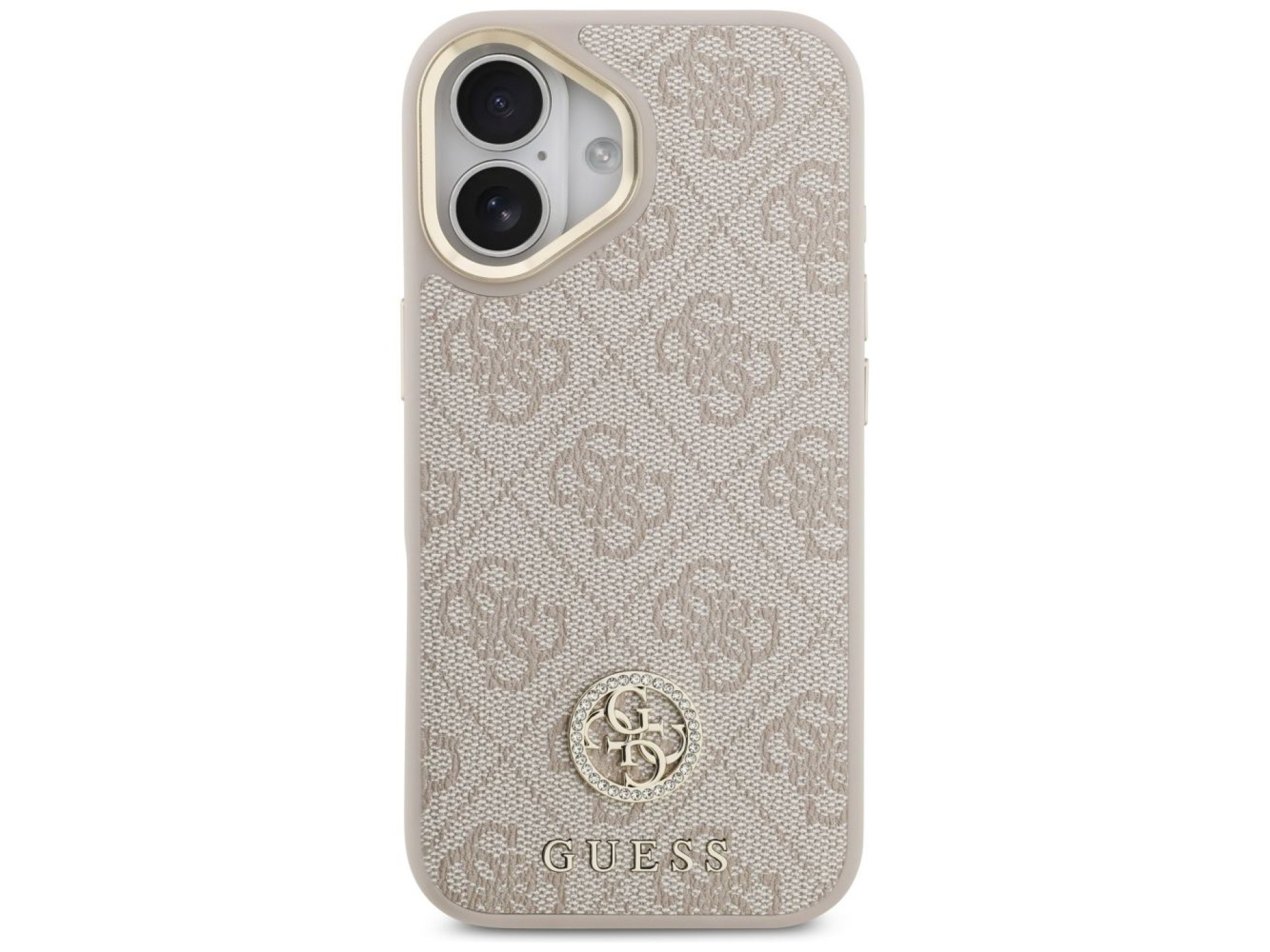 Guess 4G Strass Logo MagSafe Case for iPhone 17 - Pink