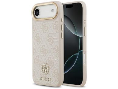 Capa Guess 4G Strass Logo MagSafe para iPhone Air - Rosa